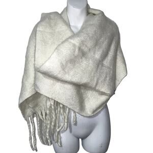 BP Scarf Women Long Fringe Beige Color Soft Nordstrom NWT *
